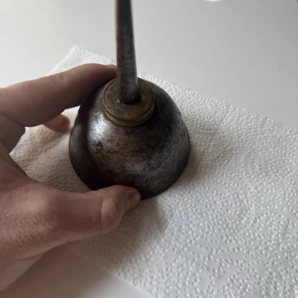Vintage Eagle Metal Oil Can Long Spout Machinist Oiler Industrial Tool USA